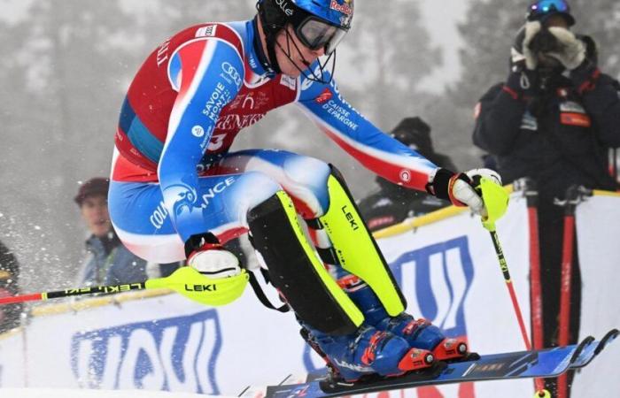 Noël guida la prima manche dello slalom di Levi