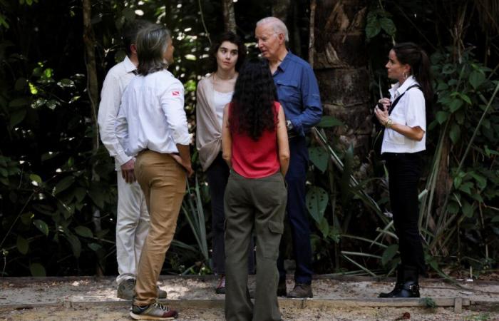 Biden visita la foresta amazzonica sulla strada per il vertice del G20 a Rio