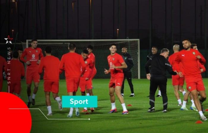 Ultimo allenamento dei Lions dell’Atlas prima di Marocco-Lesotho