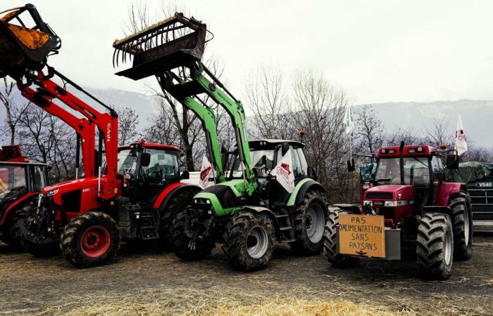 gli agricoltori si mobilitano in Isère contro l’accordo di libero scambio del Mercosur