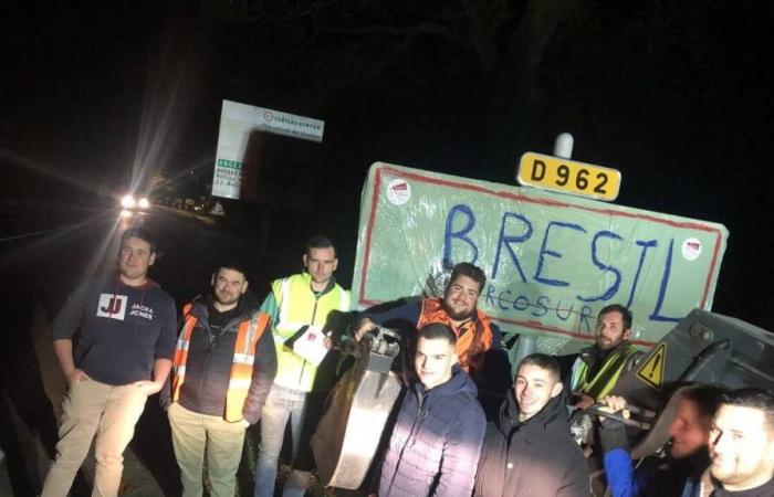 in Mayenne, la JA ha rivestito i pannelli con i colori del Mercosur