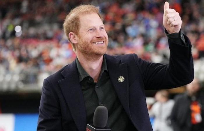 Il principe Harry alla partita della Grey Cup a Vancouver