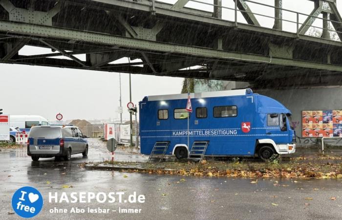 Lo smaltimento delle bombe nel distretto ferroviario di Osnabrück può iniziare con quasi un’ora di ritardo