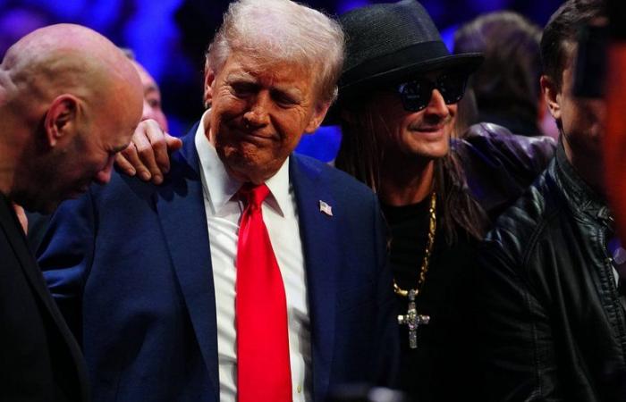 Donald Trump arriva come rockstar insieme a Elon Musk alla serata MMA dell’UFC 309