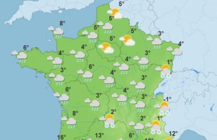 Rischio neve a bassa quota, freddo polare e tempo perturbato: le previsioni per la settimana in Francia