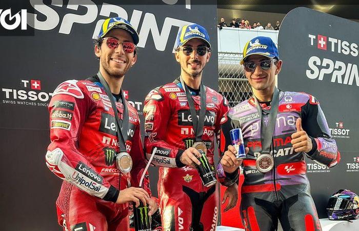 Vince Bagnaia, il titolo continua fino alla chiusura della gara