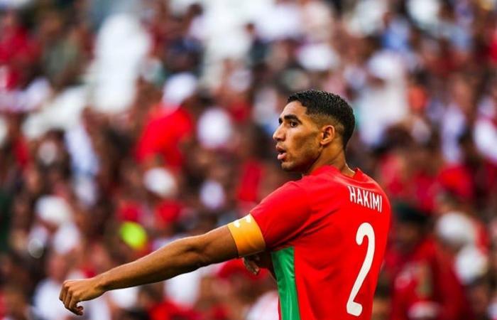 Achraf Hakimi lascia il campo della nazionale prima della partita contro il Lesotho