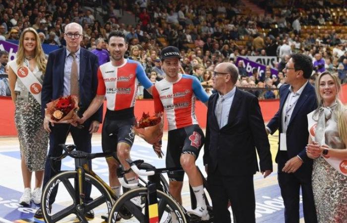 Fabio Van den Bossche e Benjamin Thomas alla fine vincono la Sei Giorni di Gand dopo una gara a squadre estremamente emozionante