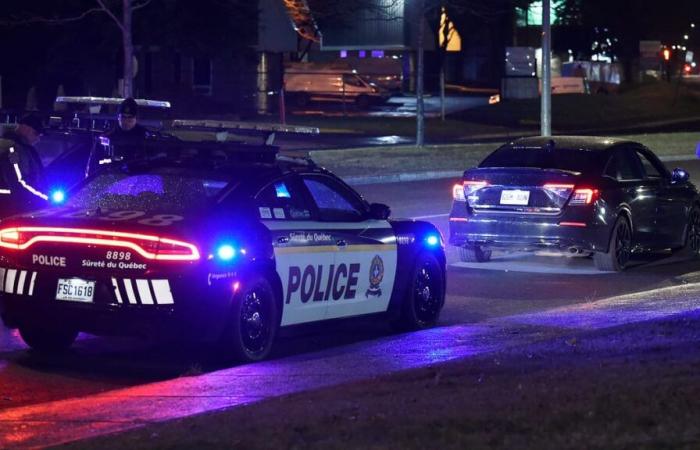 [EN IMAGES] Montreal: un automobilista si è fermato grazie ad un tappetino chiodato sulla Highway 40