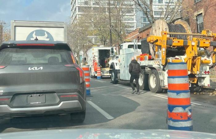 Cantiere non autorizzato dalla città: Hydro-Québec si scusa per aver causato un ingorgo nelle ore di punta a Montreal