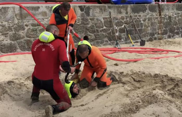 Les Sables-d'Olonne Vandea. Una zona bloccata ora vietata all’accesso alla Grande Plage di Sables-d’Olonne