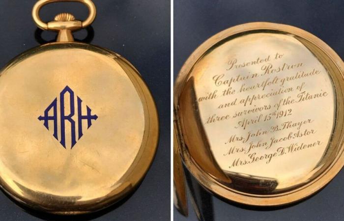 Orologio da tasca d'oro donato al capitano che salvò i sopravvissuti del Titanic, venduto a un prezzo record