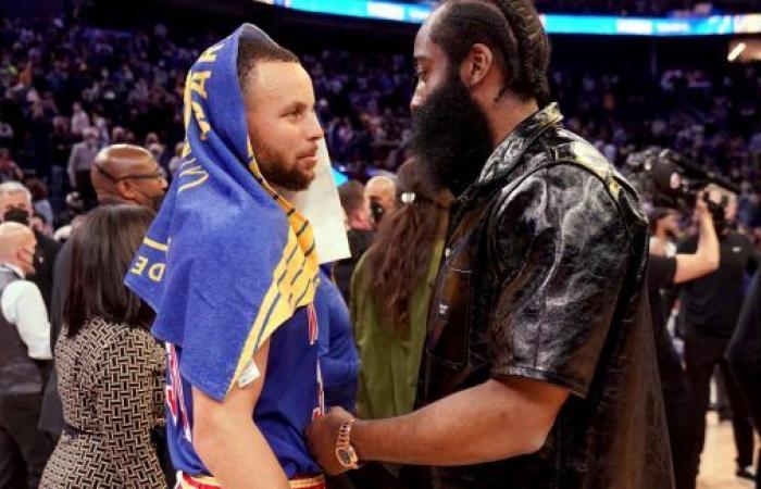 Unico secondo dietro a Stephen Curry con 3 punti, James Harden sa che non riuscirà a recuperare • Basket USA