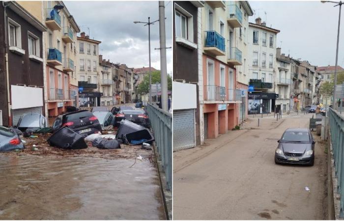 IN FOTO – Un mese dopo le inondazioni, gli abitanti di Rive-de-Gier segnavano ancora