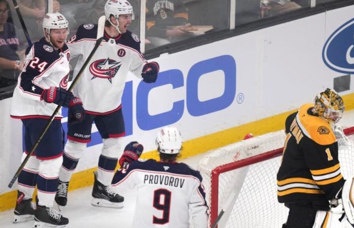 NHL: gli esanimi Bruins perdono 5 a 1 davanti ai propri tifosi contro i Blue Jackets