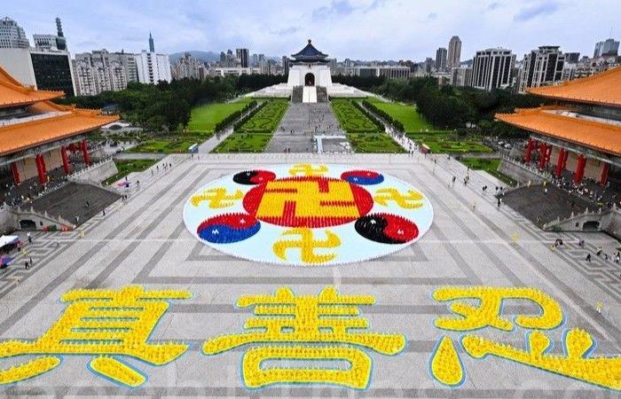 Più di 5.300 persone costituiscono l'emblema del Falun Gong a Taiwan