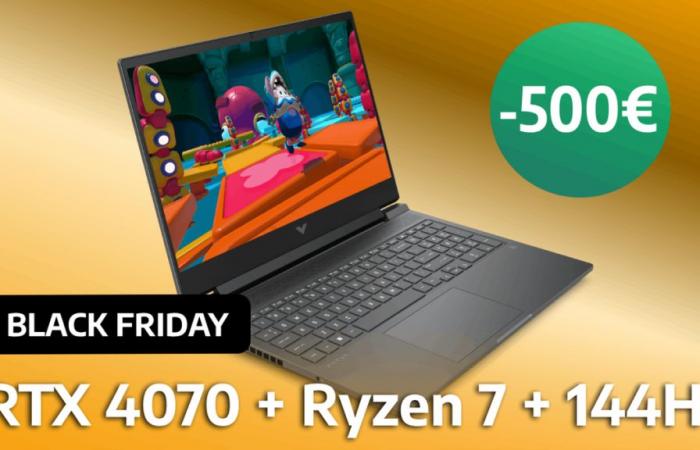 Black Friday: gioca senza spendere una fortuna con questo laptop da gioco HP Victus 16 e la sua RTX 4070 in offerta a 500 €