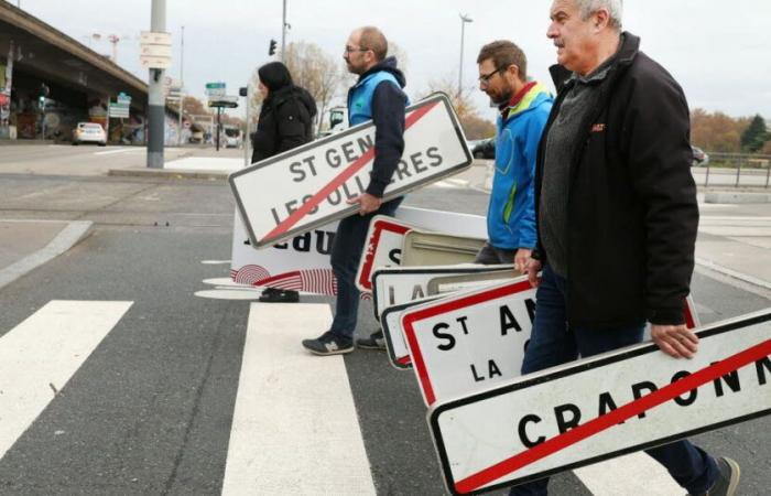 undici “fuochi d'ira” nel Rodano, azioni simboliche nell'Alta Loira