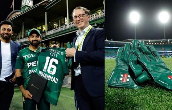 Mohammad Rizwan dona guanti e maglietta al Sydney Cricket Ground Museum – Cricket