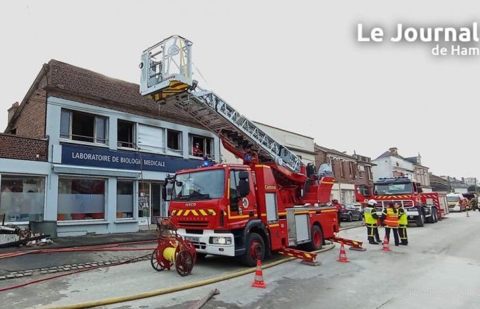 dopo l'incendio, il laboratorio medico Ham si è trasferito nella sala Jean Moulin