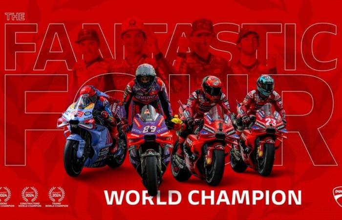 MotoGP: La Ducati vince il titolo per la terza stagione consecutiva con Jorge Martín