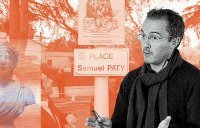 Al processo di Samuel Paty, disegnami un profeta