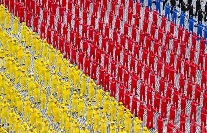 Più di 5.300 persone costituiscono l'emblema del Falun Gong a Taiwan