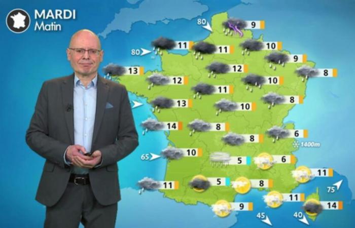 Meteo per martedì 19 novembre: vento e pioggia battente prima di un raffreddamento in serata