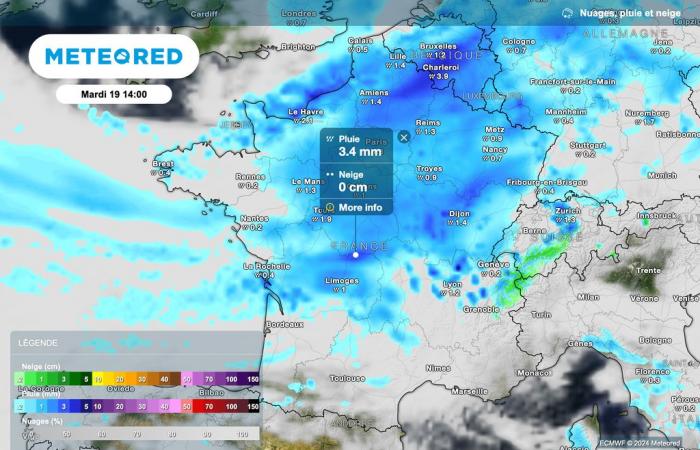 prima dell'arrivo del freddo e della neve, nelle prossime ore sono previste forti piogge in Francia