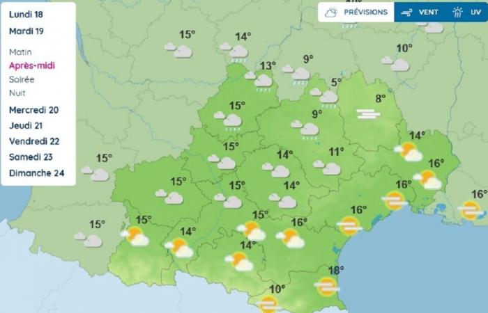 Cosa prevede Météo France per Tolosa e Occitania martedì?