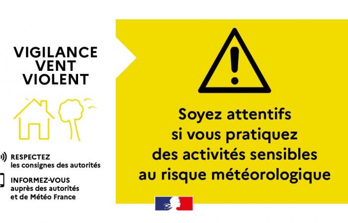 SMS Giallo di Vigilanza “Vento” da martedì 19 alle 20:00 a mercoledì 20 novembre 2024 alle 18:00 – Vigilanza meteorologica – Rischi naturali – Prevenzione dei rischi – Transizione ecologica, ambiente e prevenzione dei rischi – Azioni dello Stato