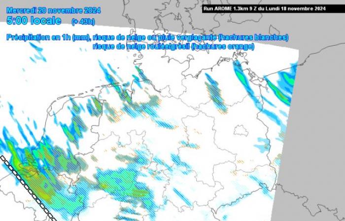 Le forti piogge invernali potrebbero riservare una sorpresa di neve mercoledì?