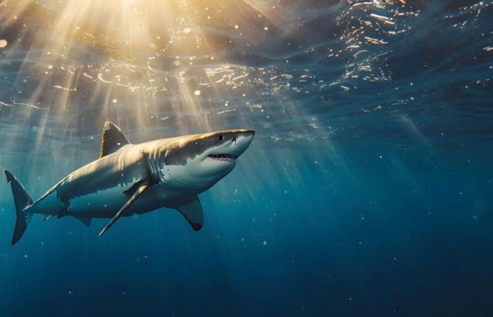 Un grande squalo bianco è stato girato vicino a questo popolare sito per i vacanzieri nel Mediterraneo e questa è una buona notizia!