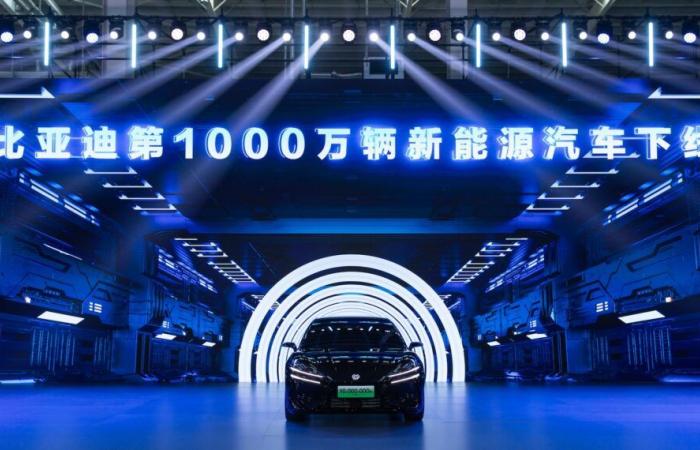 BYD raggiunge 10 milioni di veicoli a nuova energia!