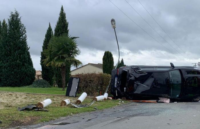 Due pensionati si ribaltano con la loro auto in Dordogna dopo essere stati investiti da un furgone