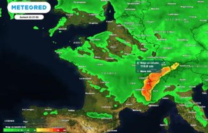 arrivo imminente della discesa dell'aria polare marittima sulla Francia. Domani temperature in calo!