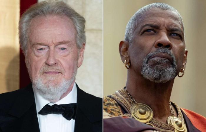 Ridley Scott afferma che Denzel Washington ha recitato in un bacio omosessuale in “Il Gladiatore II”