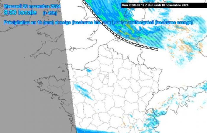 Le forti piogge invernali potrebbero riservare una sorpresa di neve mercoledì?