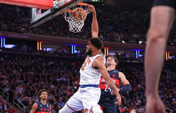 I Knicks sfruttano i Wizards che alimentano il fondo per portare la serie di vittorie consecutive a tre