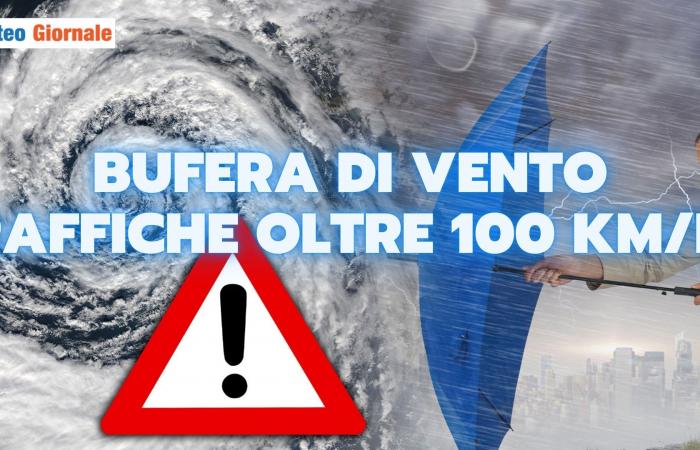 Meteo: non solo freddo e neve, è in arrivo un violento temporale, venti oltre i 100 km/h