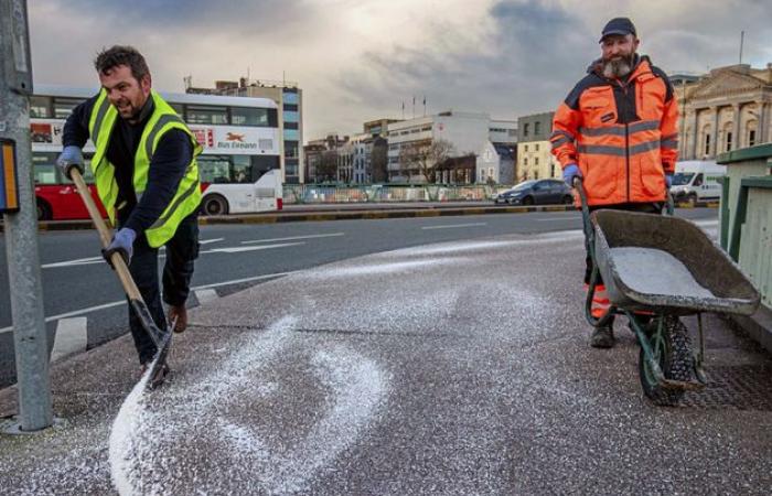 Previsioni neve per Munster come stato di allerta ghiaccio giallo in atto per l’intero paese