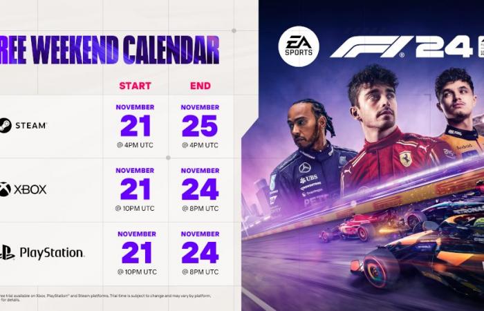 GEEKNPLAY – F1 24 – Festeggia gratuitamente le leggende degli sport motoristici il prossimo fine settimana