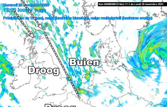 Le forti piogge invernali potrebbero riservare una sorpresa di neve mercoledì?