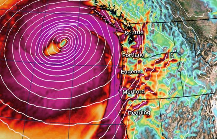 Un ciclone bomba e un fiume atmosferico si combineranno con effetti pericolosi sulla costa occidentale