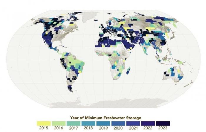 I satelliti della NASA rivelano un improvviso e preoccupante calo dei livelli di acqua dolce del pianeta!