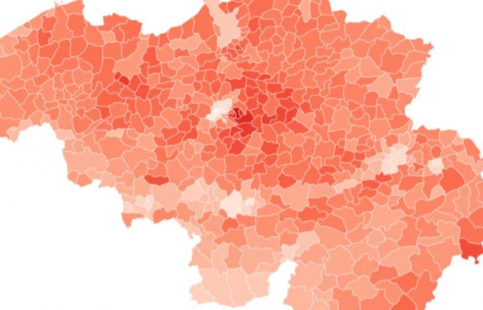 Ecco il reddito medio e il rischio povertà in tutti i comuni del Belgio (mappe interattive)