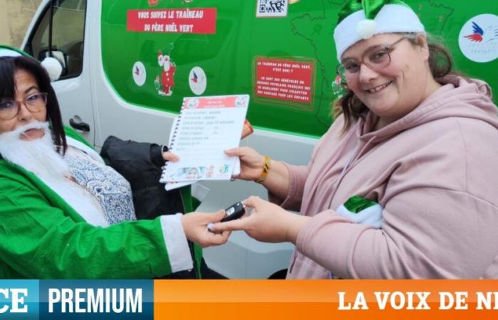 La slitta di Babbo Natale Verde parte da Nizza