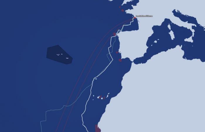 Mappamondo della Vandea di Les Sables-d'Olonne. Dopo 8 giorni e 10 ore, scopri i “percorsi” dei 3 leader