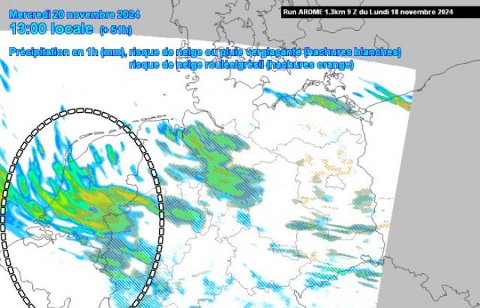 Le forti piogge invernali potrebbero riservare una sorpresa di neve mercoledì?