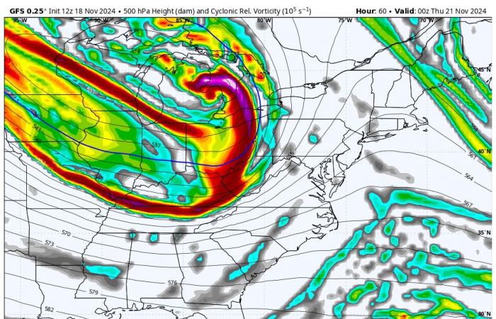 Giovedì inizia l'osservazione della tempesta invernale per le montagne e alcuni rovesci di neve nel Maryland centrale